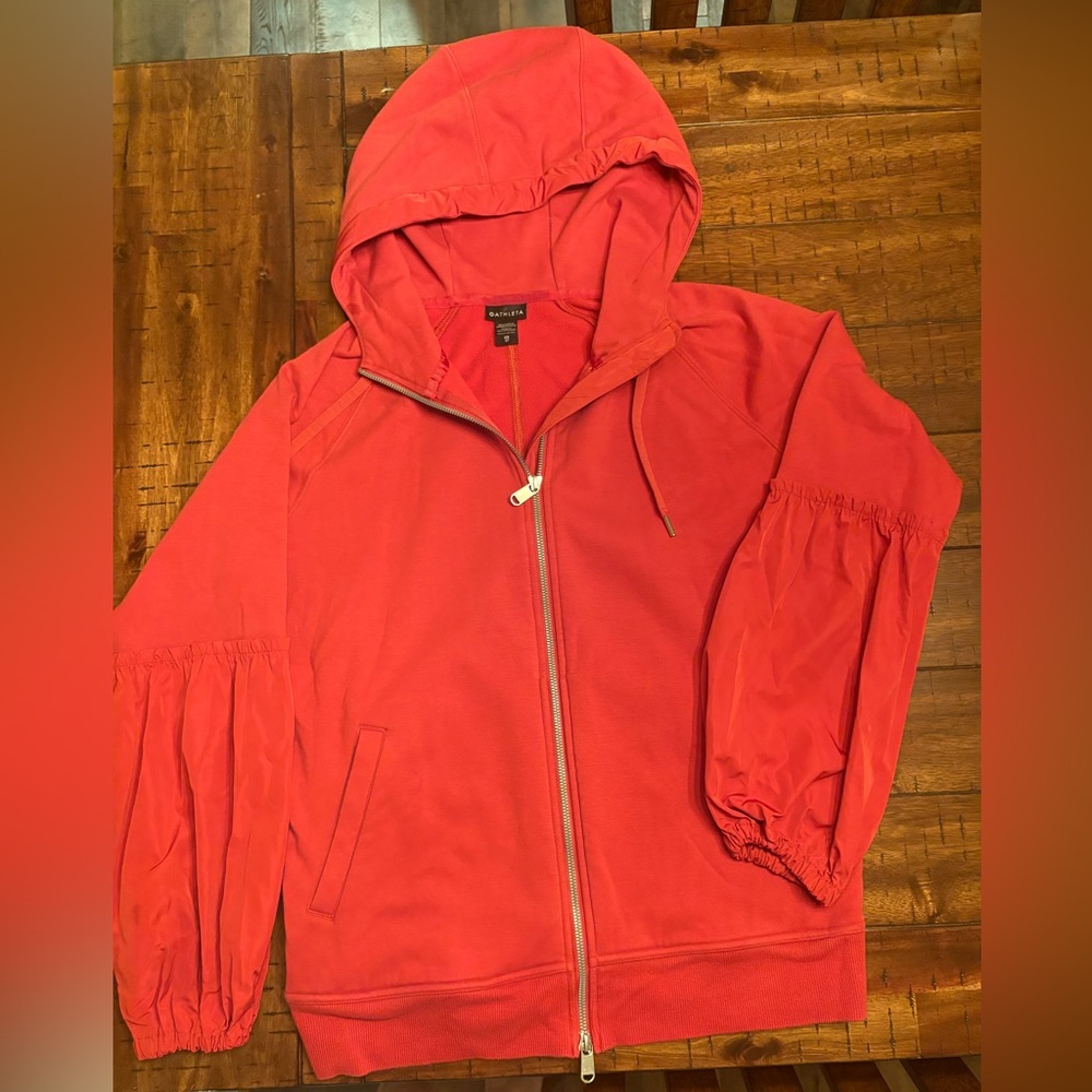 Athleta Orange/Red ON MY WAY TRIUMPH Hoodie - Women’s XS